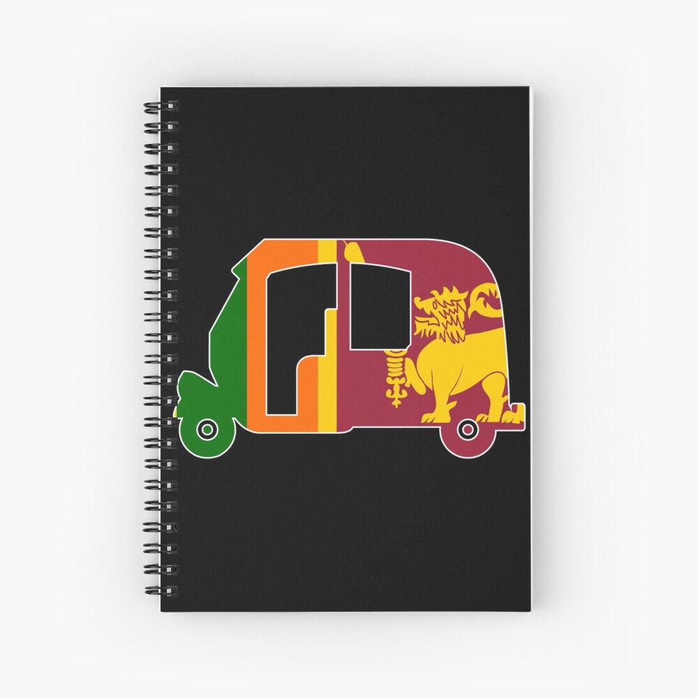 "Nice Sri lanka design of a tuk tuk with the sri lankan flag" Spiral