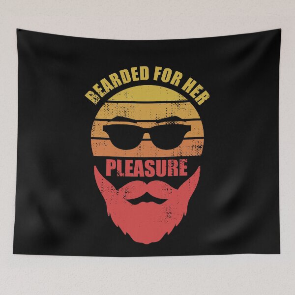 Item preview, Bearded For Her Pleasure, Funny designed and sold by Avishy.