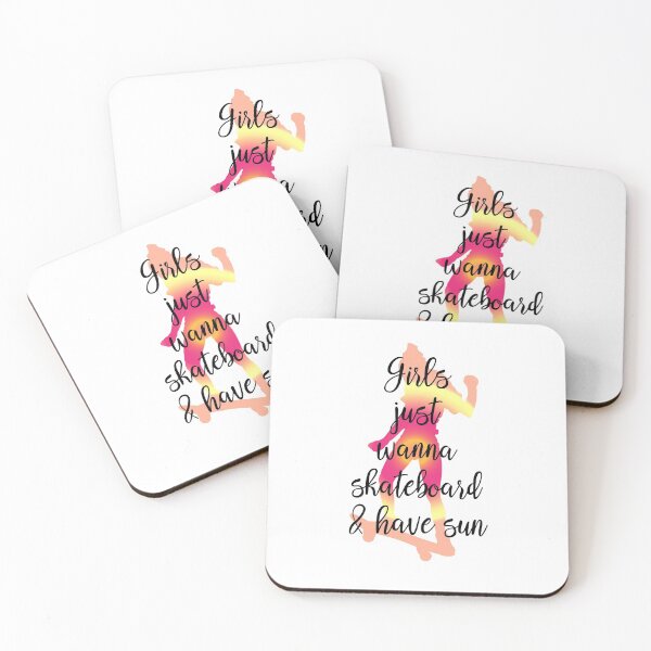 Item preview, skateboarding Girls just wanna skateboard and have sun Gift for skater Funny Meme Gift for Best Friend boyfriend girlfriend designed and sold by joygift369.