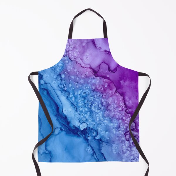Item preview, Blue Purple Abstract 72621, alcohol ink painting by Herzart designed and sold by herzart.