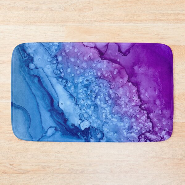 Item preview, Blue Purple Abstract 72621, alcohol ink painting by Herzart  designed and sold by herzart.