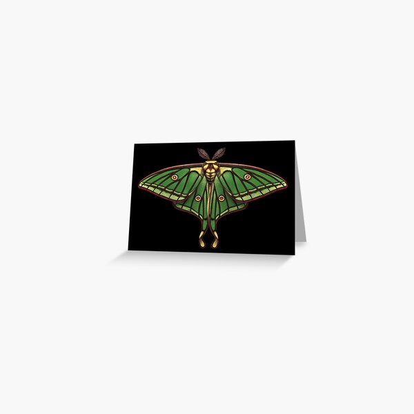 Spanish Moon Moth Painting Greeting Card