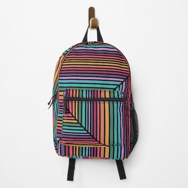Item preview, Retro Vintage Boho Rainbow Colorful Stripes designed and sold by Timeforplay.