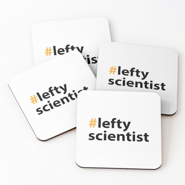 Item preview, Left handed day with Lefty Scientist Black Text Base designed and sold by Babadollcraft.