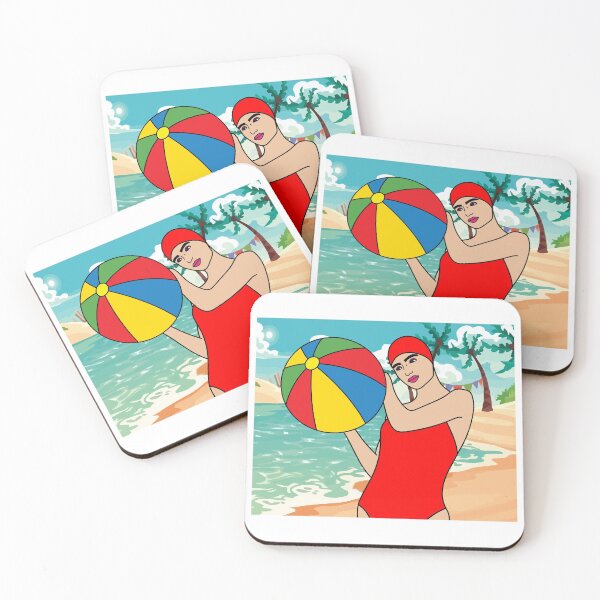Item preview, Beach Volleyball On The Beach Training Fan designed and sold by flofin.
