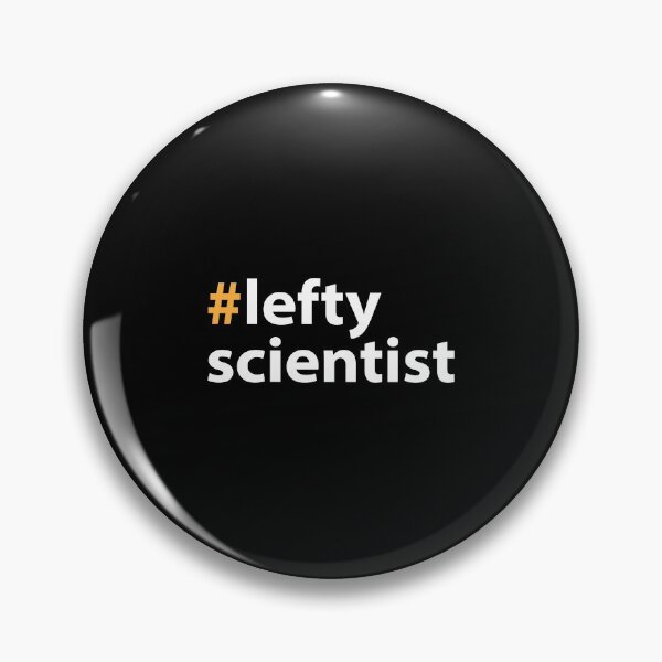 Artikelvorschau, Linkshänder Tag mit Lefty Scientist White Text Base entworfen und verkauft von Babadollcraft.