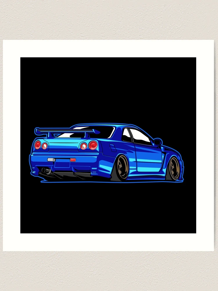 Nissan Skyline R34 GT-R Fast And Furious Poster for Sale by BeachHouseArt