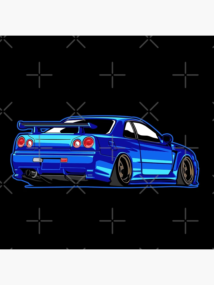 Nissan Skyline R34 GT-R Fast And Furious Poster for Sale by BeachHouseArt