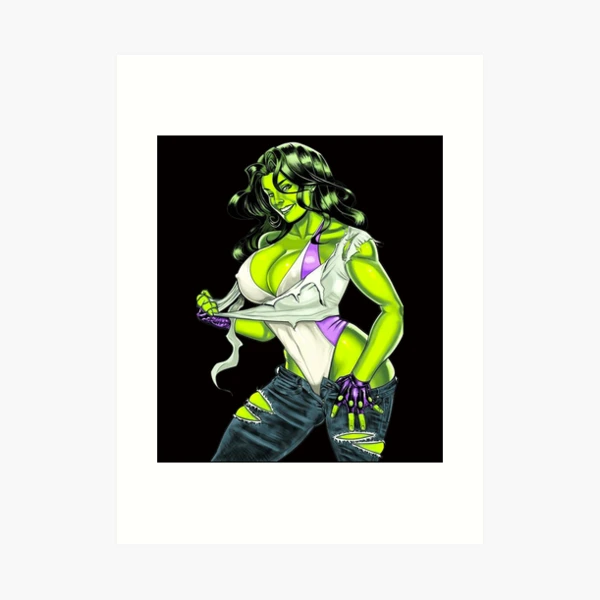 She-Hulk Sexy Girl Art Board Print for Sale by DonnellHoux