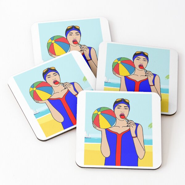 Item preview, Beach Volleyball On The Beach Training Fan designed and sold by flofin.