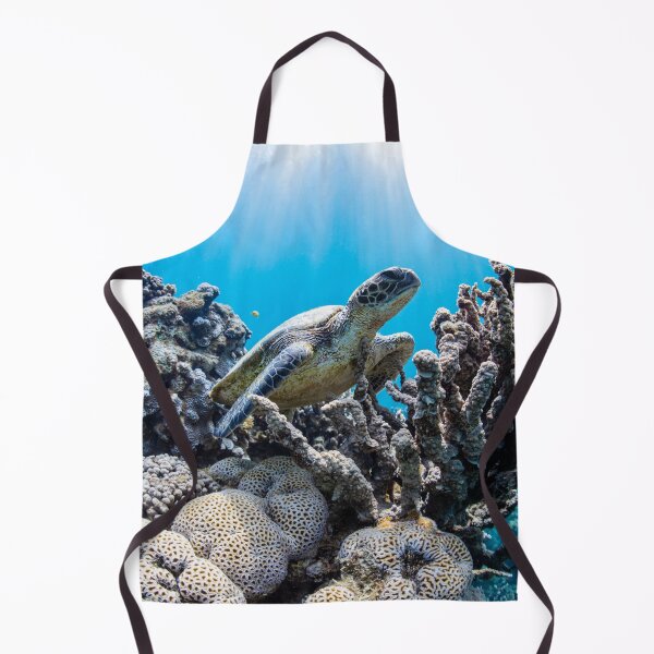 Item preview, A Loggerhead Sea Turtle Swimming Over A Coral Reef designed and sold by MugsAndDuds.