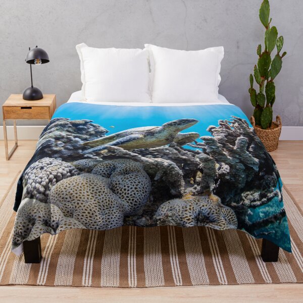 Item preview, A Loggerhead Sea Turtle Swimming Over A Coral Reef designed and sold by MugsAndDuds.