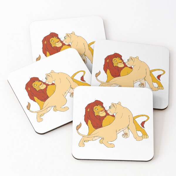 Item preview,  happy simba lion cartoon love  designed and sold by KnitNknot.