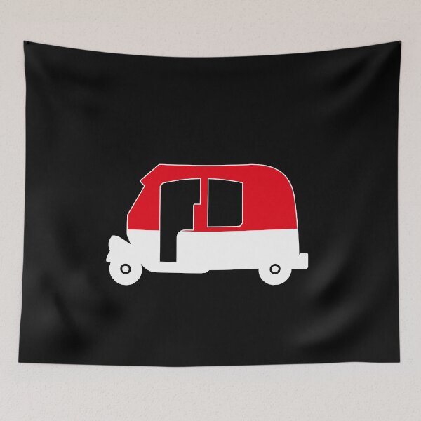 Item preview, Nice holidays design of a tuk tuk with the indonesian flag. designed and sold by NobelFashion.