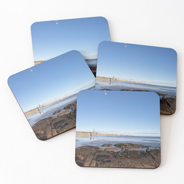 Item preview, Tynemouth Long Sands under a blue sky designed and sold by Violaman.