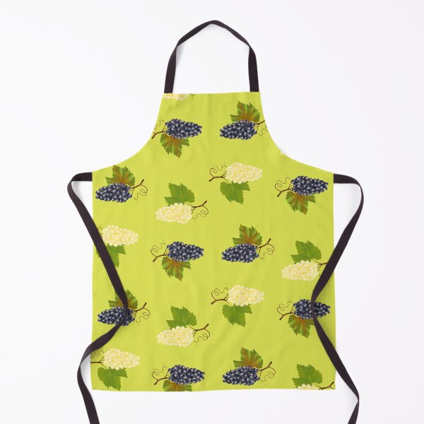 Item preview, Ripe juicy blue and white grapes on light green background seamless pattern. designed and sold by Mallva.