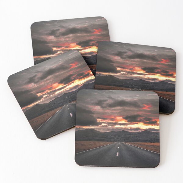 Item preview, Black Asphalt Road near Mountains under Cloud Sky designed and sold by vinit53.