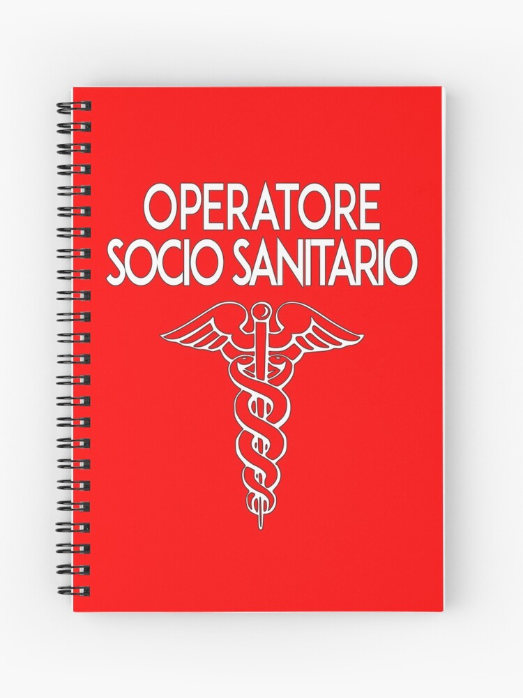 Ruolo operatore oss, reparto ospedaliero personale sanitario B Spiral  Notebook for Sale by superpixus