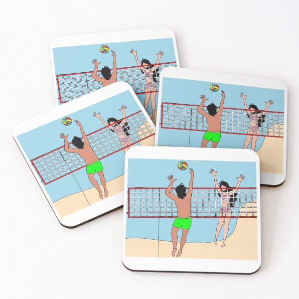 Item preview, Beach Volleyball On The Beach Training Fan designed and sold by flofin.