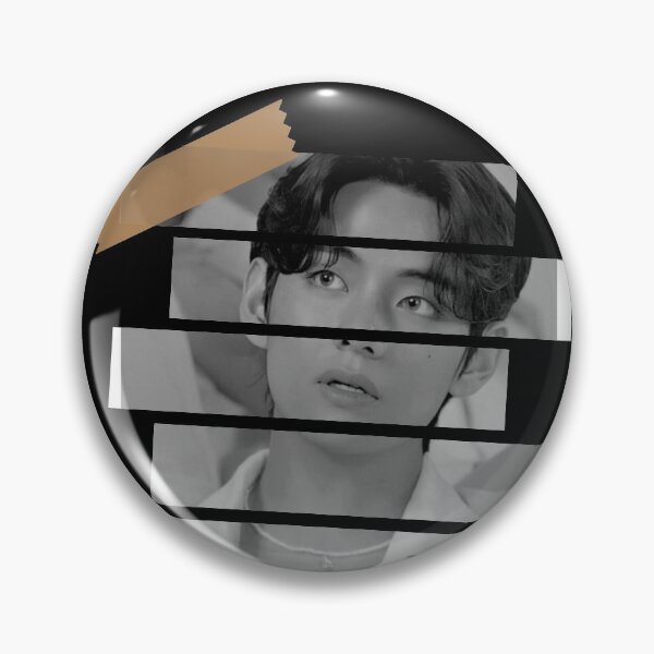 Item preview, Kim Taehyung BTS V Korean Kpop Monochrome Stripe Design designed and sold by Piosenka Art.