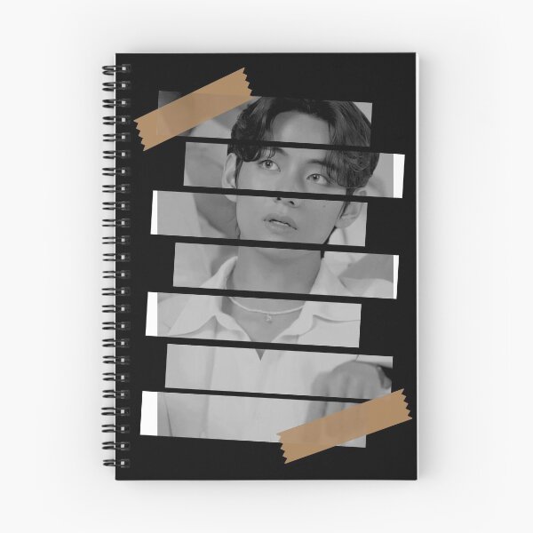 Item preview, Kim Taehyung BTS V Korean Kpop Monochrome Stripe Design designed and sold by Piosenka Art.