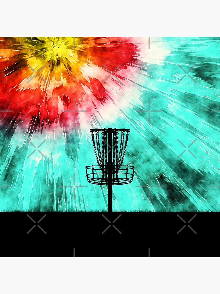 "Disc Golf Tie Dye" Poster by perkinsdesigns Redbubble