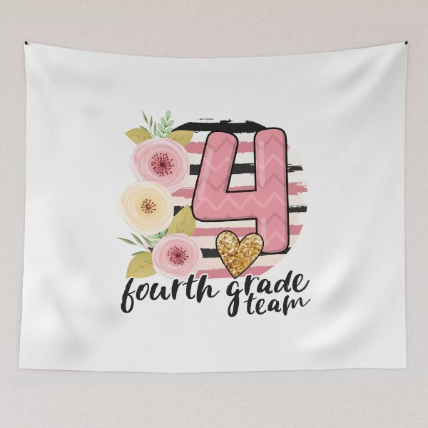 Item preview, 4th Grade Team Back To School Fourth Grade Teachers Floral  designed and sold by Dream-bubble.