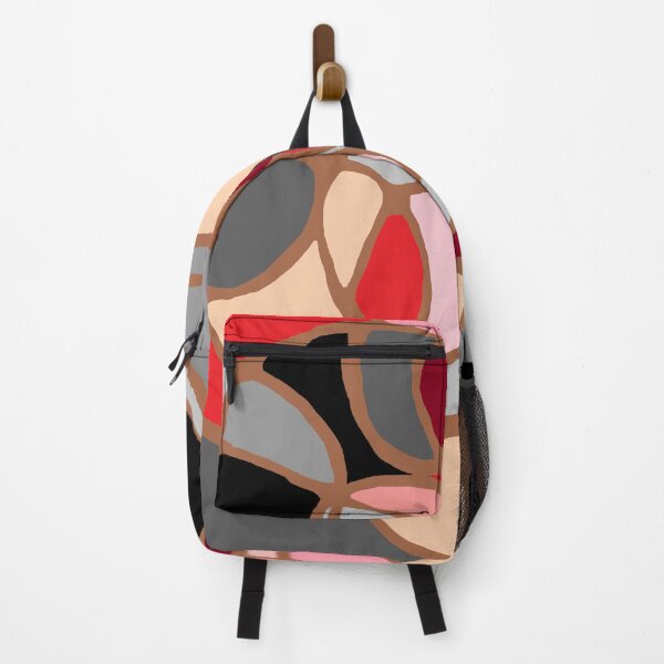 Item preview, Abstract Art Gray Red Black designed and sold by CreativeStreams.
