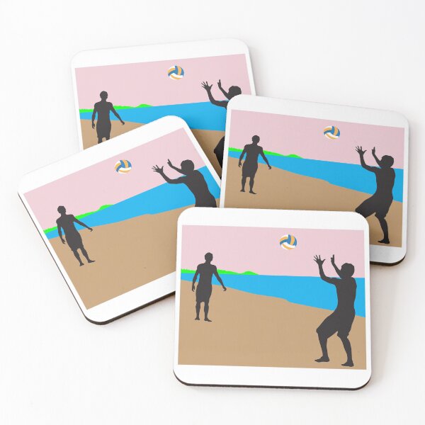 Item preview, Beach Volleyball On The Beach Training Fan designed and sold by flofin.