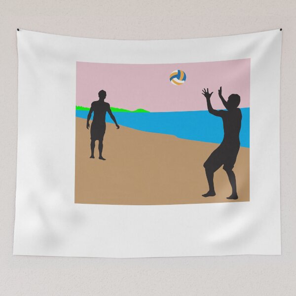 Item preview, Beach Volleyball On The Beach Training Fan designed and sold by flofin.