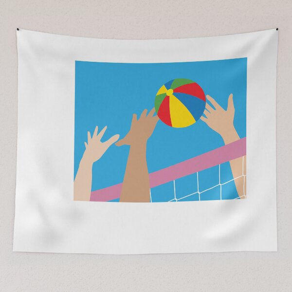 Item preview, Beach Volleyball On The Beach Training Fan designed and sold by flofin.