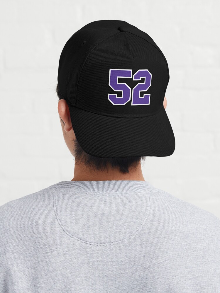 Fifty-Two Purple Jersey Number Sports 52 Cap for Sale by HelloFromAja