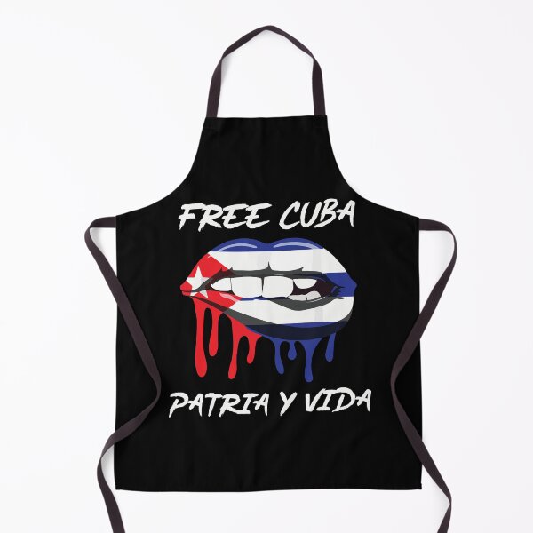 Item preview, Free Cuba Patria Y Vida SOS Cuba With Lips Cuban Flag designed and sold by designbychow.