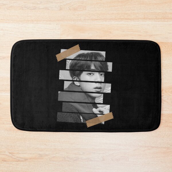 Item preview, Kim Seokjin BTS Jin Korean Kpop Monochrome Stripe Design designed and sold by Piosenka Art.