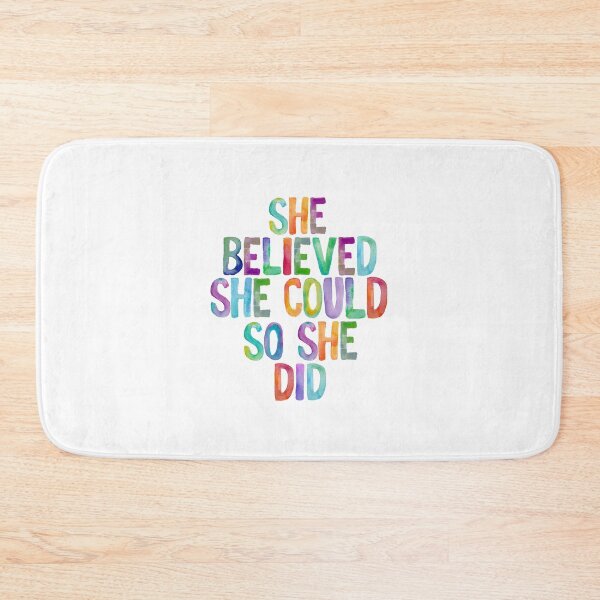 Item preview, She Believed She Could So She Did designed and sold by MotivatedType.