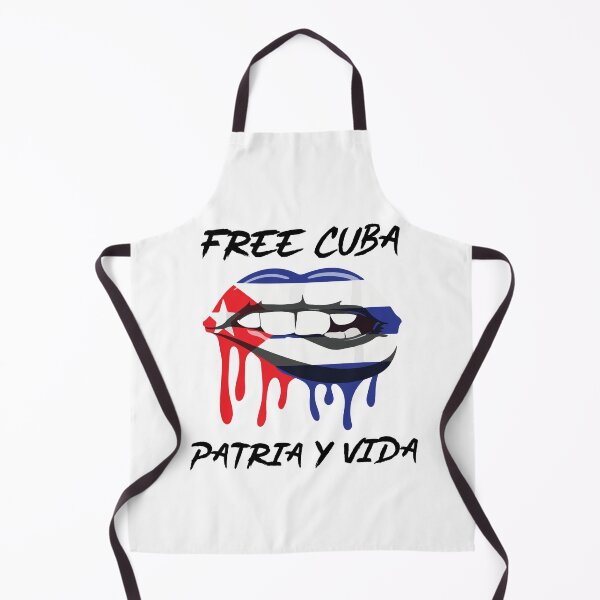 Item preview, Free Cuba Patria Y Vida SOS Cuba With Lips Cuban Flag designed and sold by designbychow.