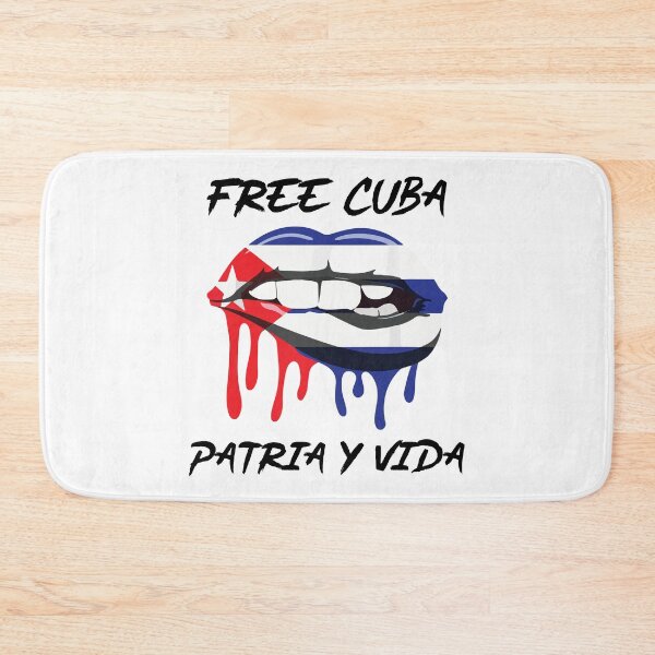 Item preview, Free Cuba Patria Y Vida SOS Cuba With Lips Cuban Flag designed and sold by designbychow.