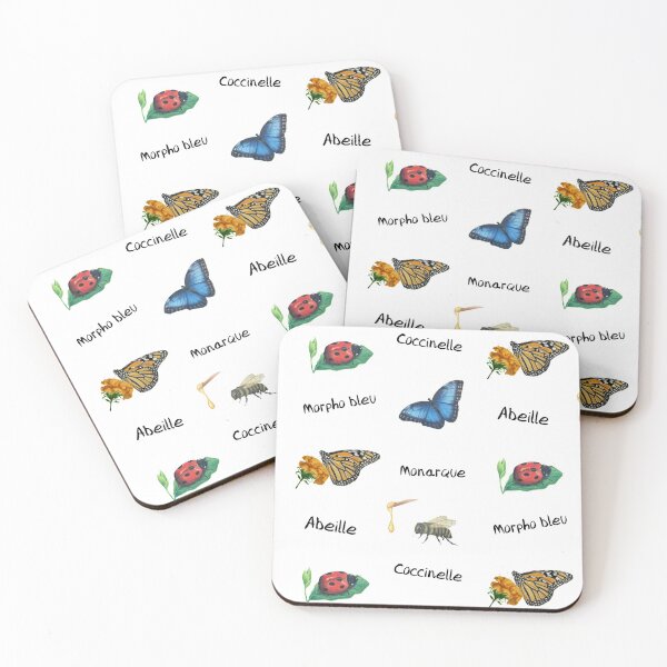 Item preview, Four insects (Stickers) designed and sold by NathBros.