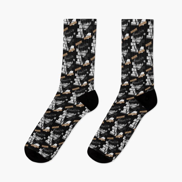 Item preview, Min Yoongi BTS Suga Korean Kpop Monochrome Stripe Design designed and sold by Piosenka Art.
