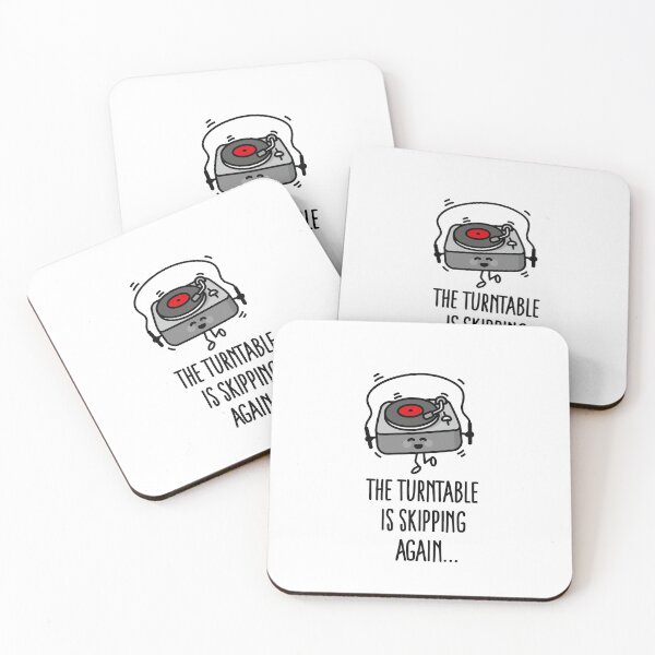 Item preview, Turntable is skipping again vintage vinyl record designed and sold by LaundryFactory.