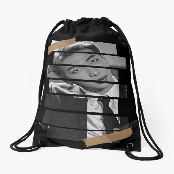 Namjoon, RM of BTS airport fashion sketch | Drawstring Bag