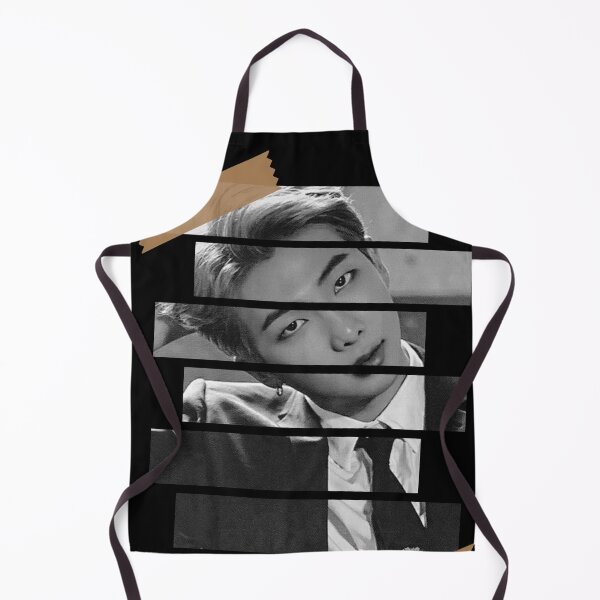 Artikelvorschau, Kim Namjoon BTS RM Koreanisches Kpop Monochromes Streifendesign entworfen und verkauft von Piosenka Art.