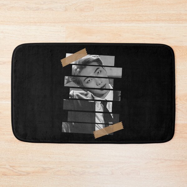 Item preview, Kim Namjoon BTS RM Korean Kpop Monochrome Stripe Design designed and sold by Piosenka Art.