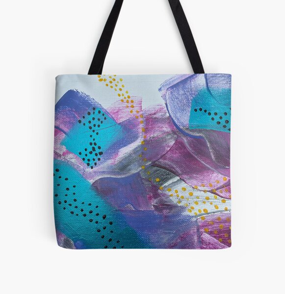 Abstract Undulation All Over Print Tote Bag