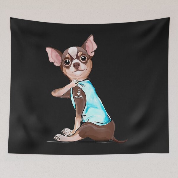 Item preview, Amo a mamá gracioso chihuahua tatuado designed and sold by vergieeai.