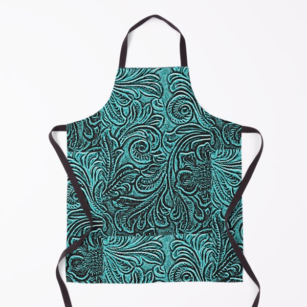 Item preview, Turquoise Western Floral Scrollwork Design designed and sold by RandP Walriven.