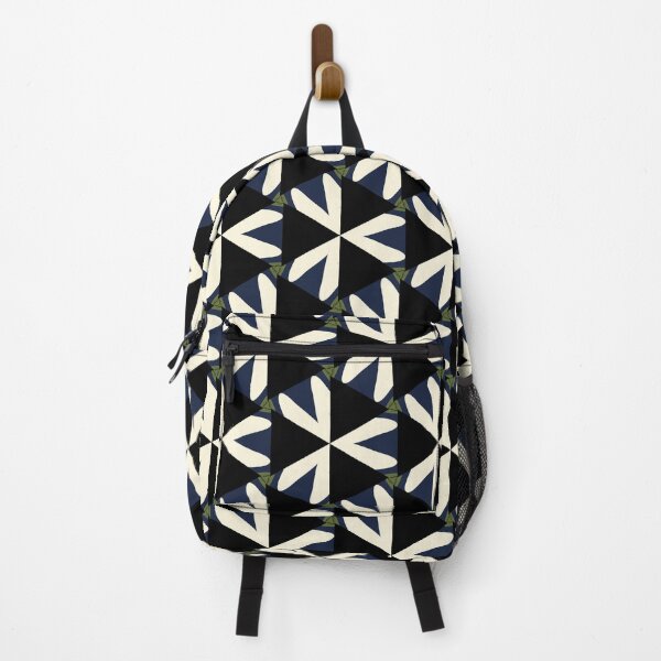 Item preview, Whimsical Geometric Flower Design on Navy designed and sold by cozycaroline.