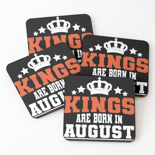 Item preview, Kings are born in August - black designed and sold by Sagar Karki.