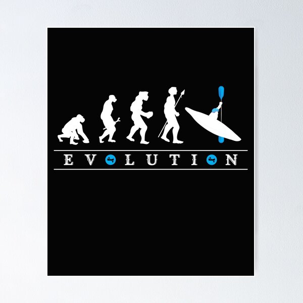 Item preview, Funny Canoe Evolution, Kayak Evolution for Canoe Enthusiasts and Kayakers designed and sold by Click-Like.