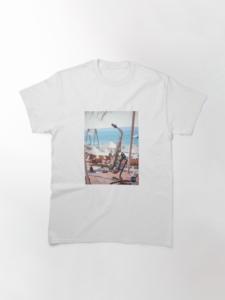 Thumbnail 2 of 7, Classic T-Shirt, Summer and Jazz Are Made For Each Other! designed and sold by CoffeeCupLife2.
